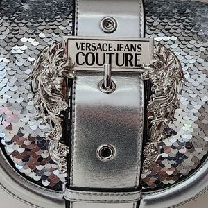 Versace Jeans Couture Silver Purse. NWT